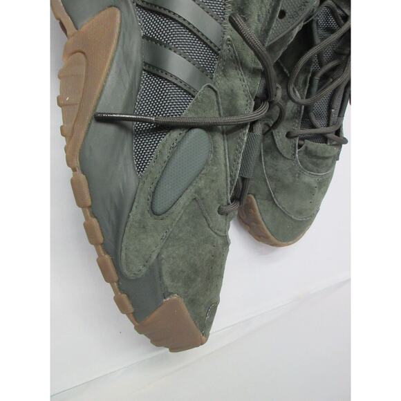 Men\'s Size 13.5 Adidas Originals Streetball Olive Green Suede Shoes EF6989 main image 6